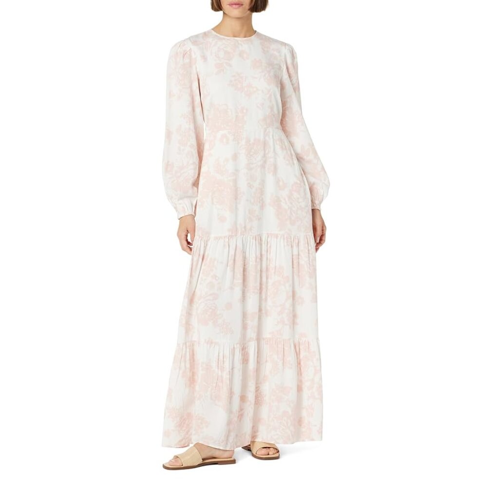The Drop Floral Print Tiered Maxi Dress by @withloveleena